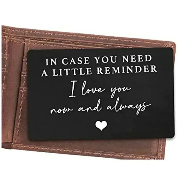 Thin Metal Inspirational Wallet Card - Picture 3 of 4